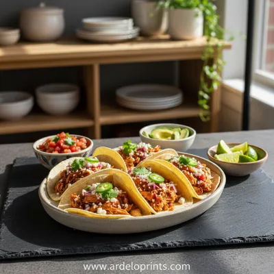 Crockpot Chicken Tacos: Easy & Healthy Recipe - ready to serve