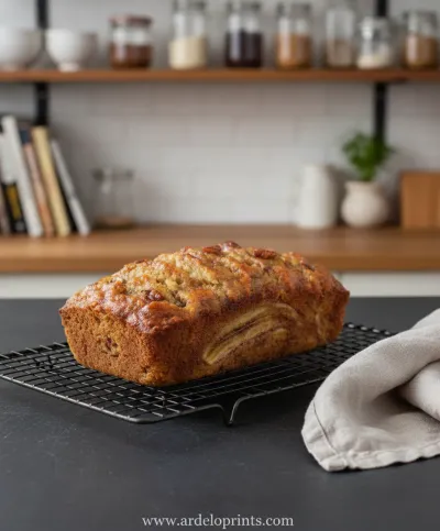 World's Best Banana Bread Recipe - ready to serve