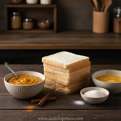 Pumpkin French Toast Roll Ups Recipe - ingredients preparation