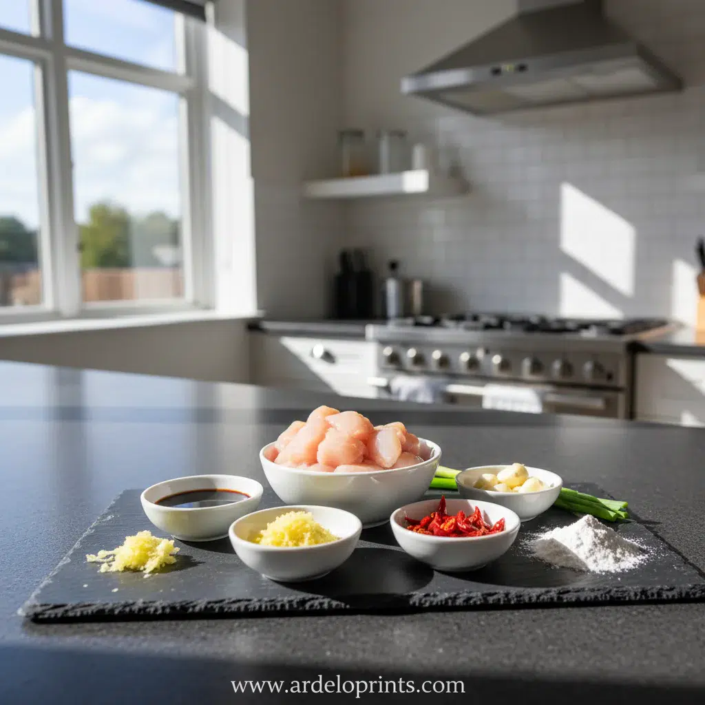 Easy Crockpot General Tso's Chicken Recipe - ingredients preparation