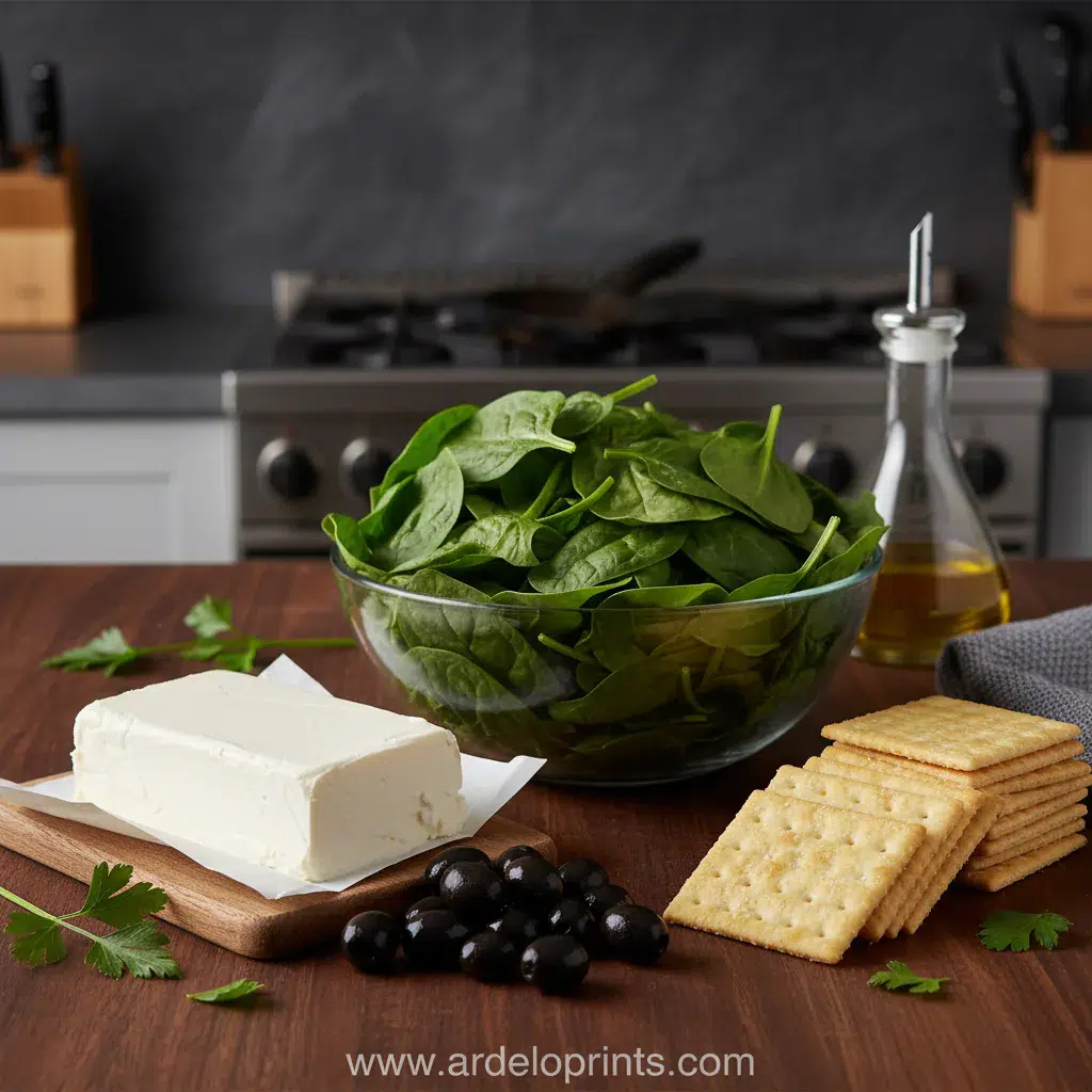 Spooky Graveyard Spinach Dip: Halloween Treat - ingredients preparation