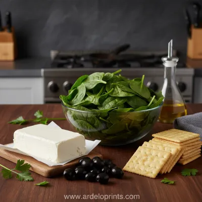 Spooky Graveyard Spinach Dip: Halloween Treat - ingredients preparation