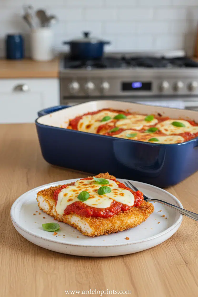 Crowd-Pleasing Cheesy Beef & Pasta Bake - final presentation