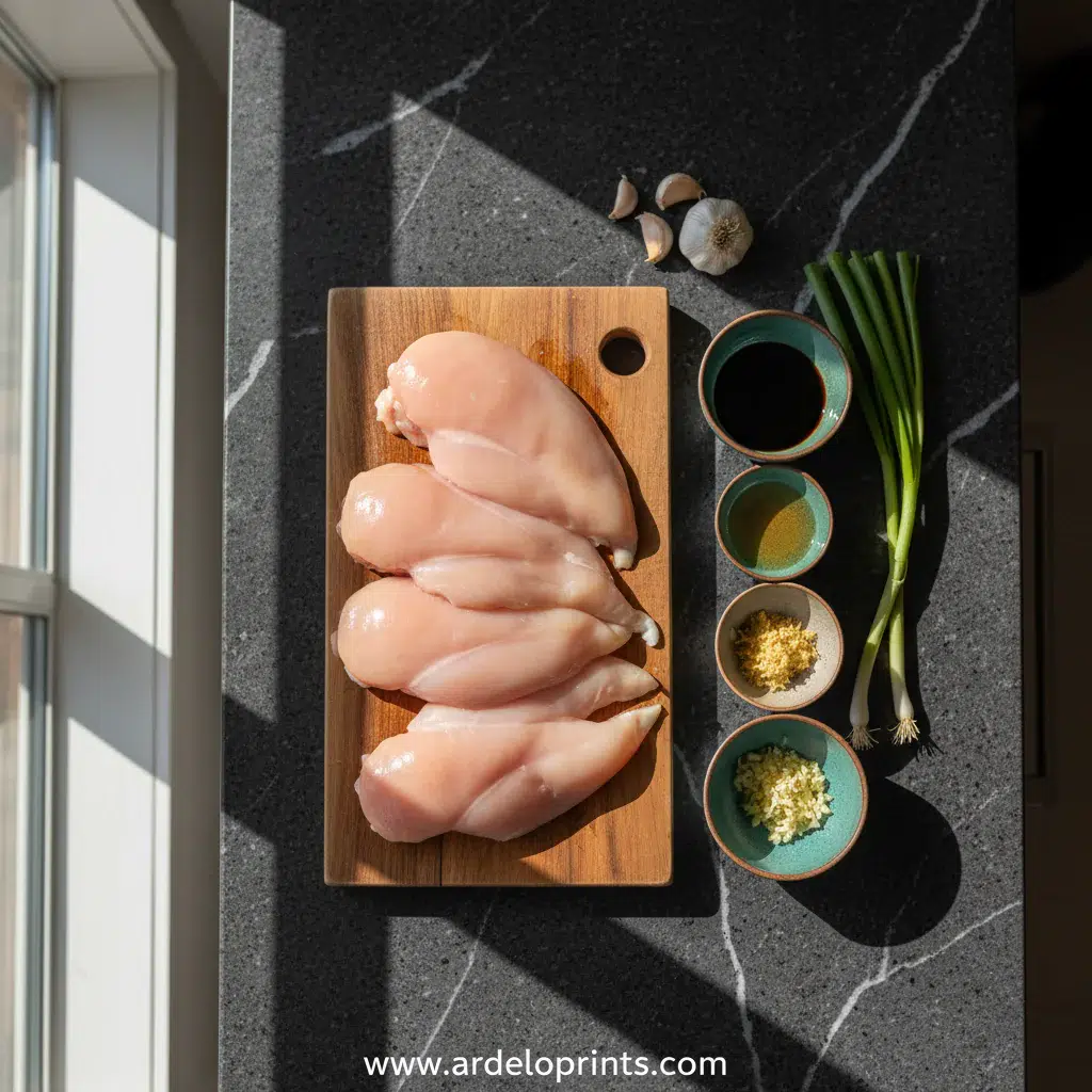 Easy Chicken Teriyaki Recipe - ingredients preparation