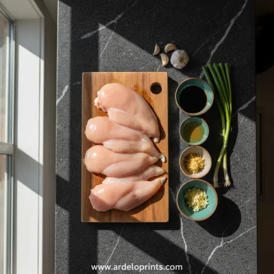 Easy Chicken Teriyaki Recipe - ingredients preparation
