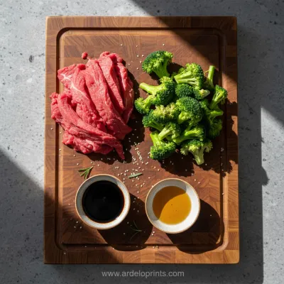Slow Cooker Beef & Broccoli: Easy Dinner - ingredients preparation