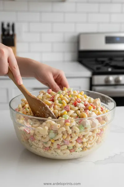 Chicken Macaroni Salad: Easy Recipe - cooking process