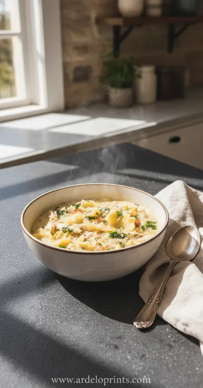 White Lasagna Soup: Creamy Comfort Recipe - ready to serve