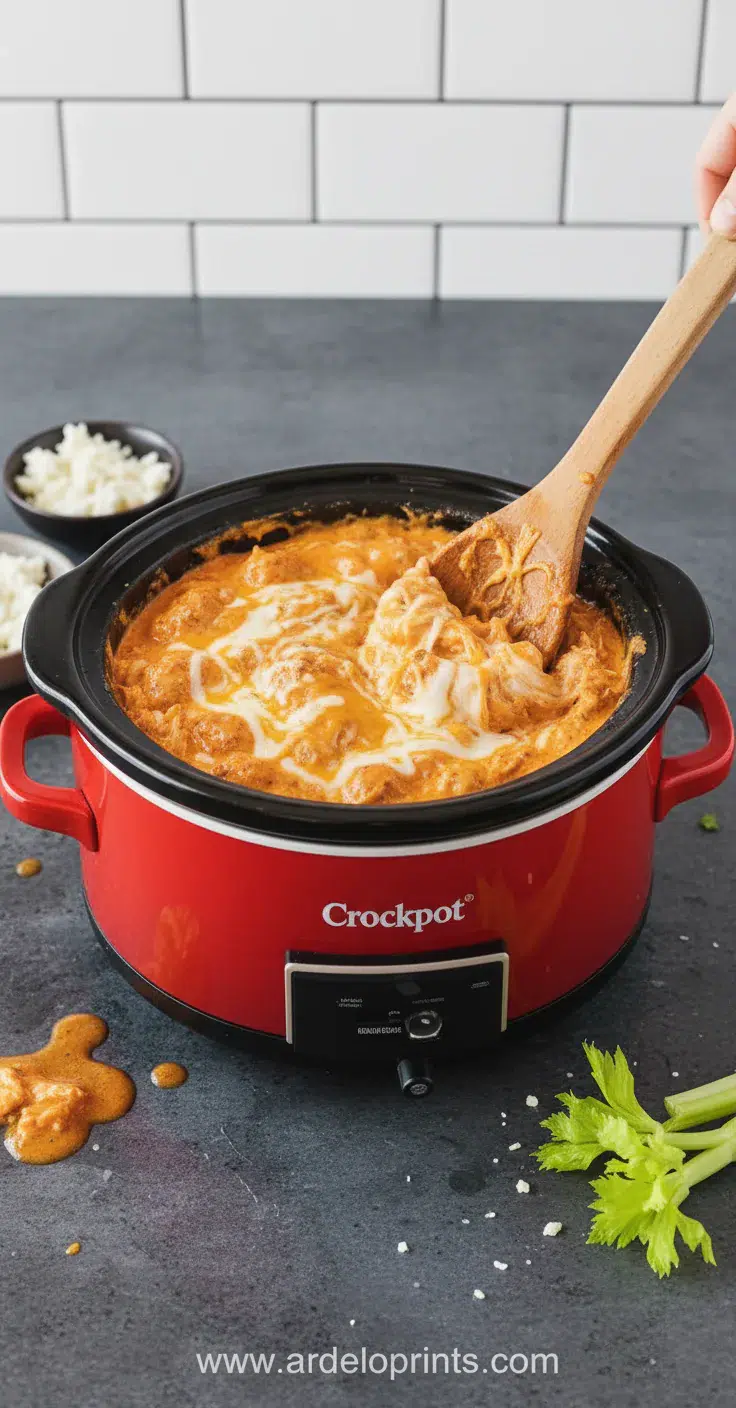 Classic Crockpot Grape Jelly Meatballs - cooking process