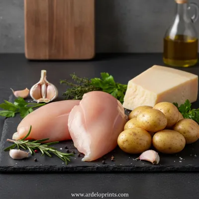 Garlic Chicken & Potatoes: Easy Crockpot Recipe - ingredients preparation