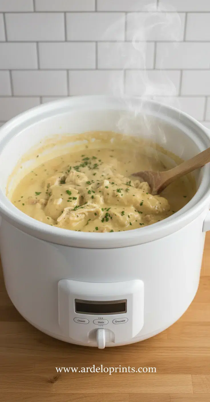 Crockpot Angel Chicken: Easy Recipe - cooking process