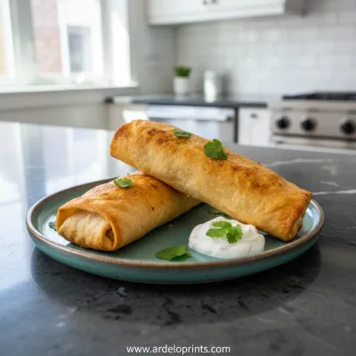 Easy Chicken Chimichanga Recipe - ready to serve