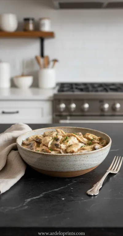 Crockpot Chicken Stroganoff: Easy Recipe - ready to serve