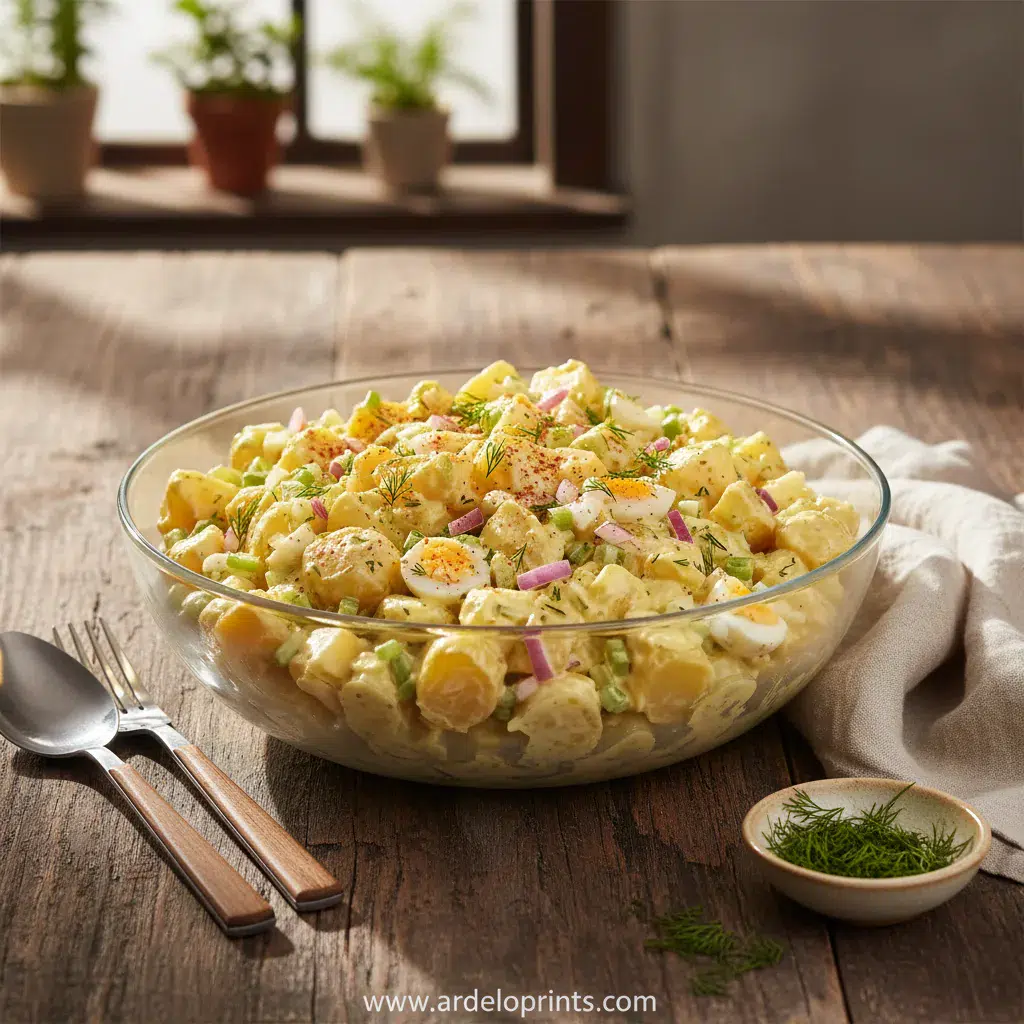 Creamy Dreamy Potluck Potato Salad - final presentation