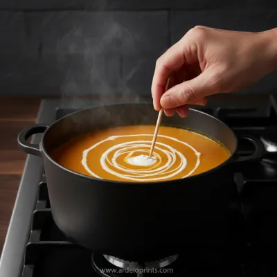 Spiders Web Soup with Mummy Toasties Recipe - cooking process