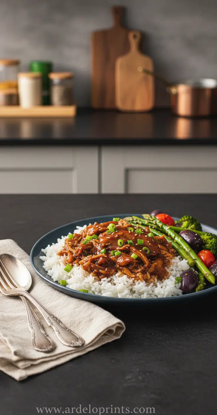 Crock Pot Chicken Recipe - final presentation