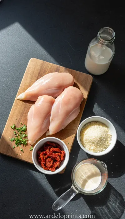 Crockpot Marry Me Chicken: Creamy & Dreamy - ingredients preparation