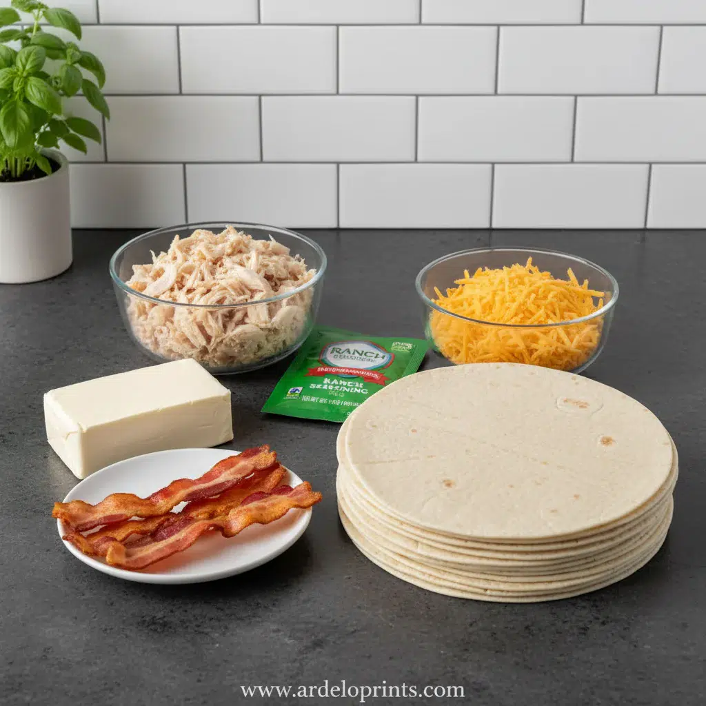 Crack Chicken Pinwheels: Delicious Recipe - ingredients preparation