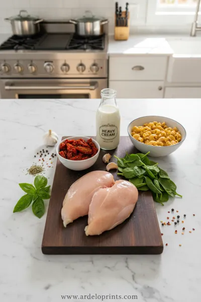 Marry Me Chicken Soup: Delicious Recipe - ingredients preparation