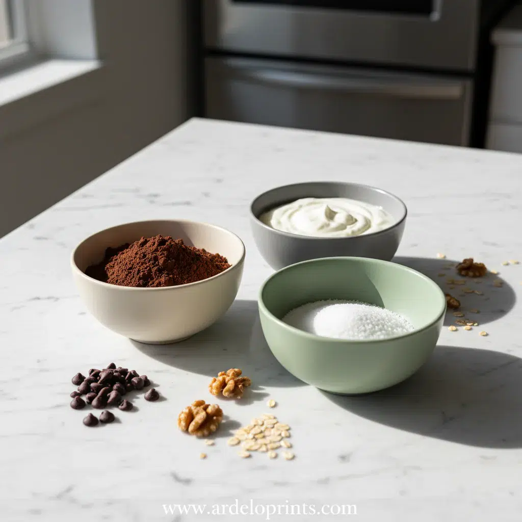 Delicious Low Calorie Brownies: Only 45 Calories! - ingredients preparation