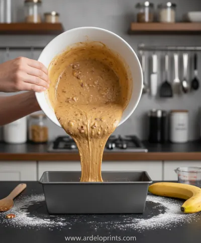 World's Best Banana Bread Recipe - cooking process