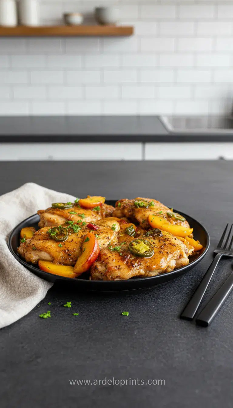 Jalapeno Peach Chicken: Spicy & Sweet - final presentation