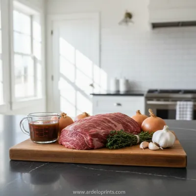 Easy Slow Cooker French Onion Roast Recipe - ingredients preparation