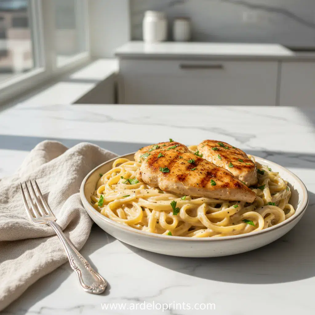 Creamy Garlic Parmesan Chicken Recipe - final presentation