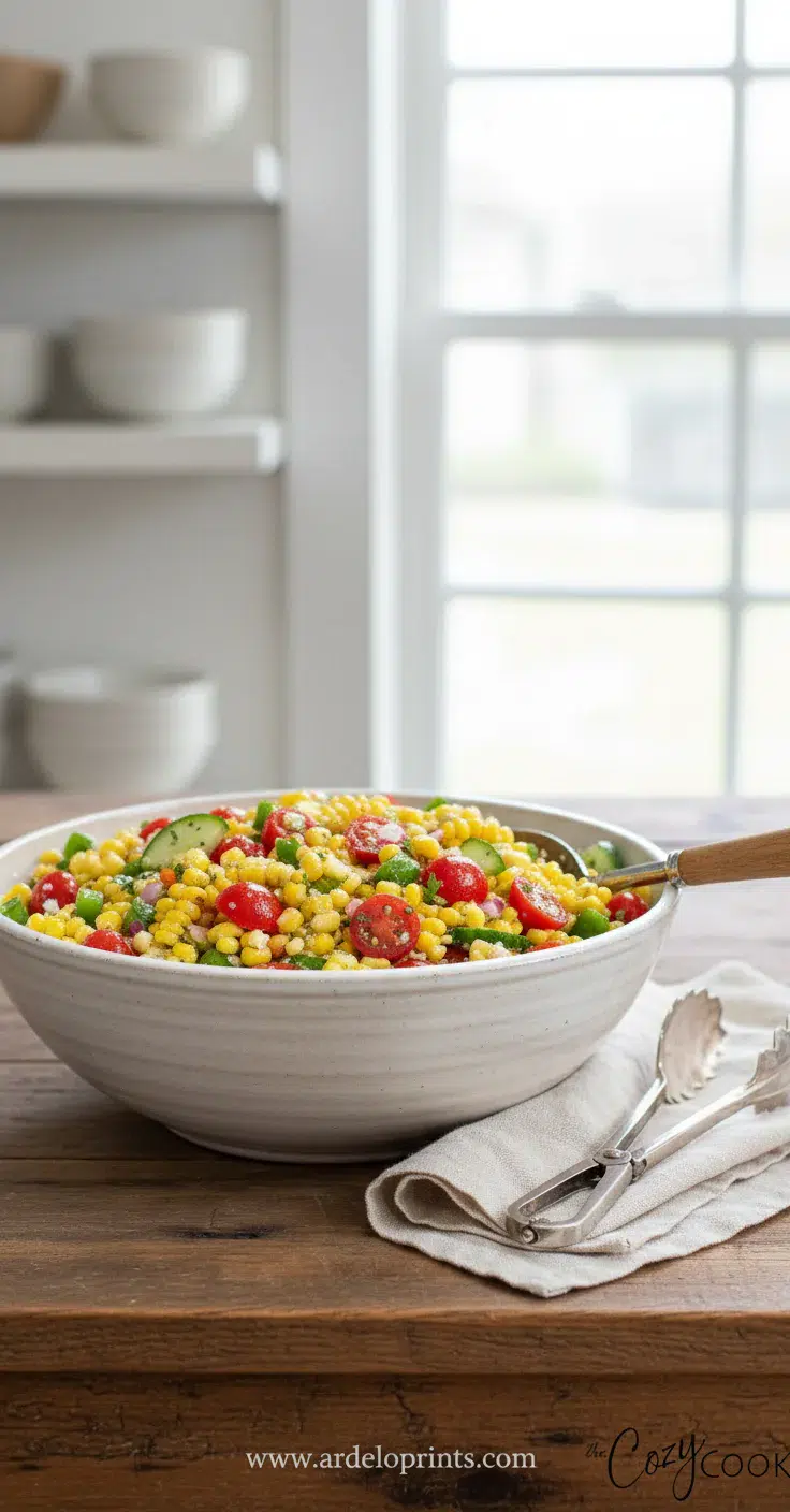 Corn Salad: Easy & Delicious Recipe - final presentation