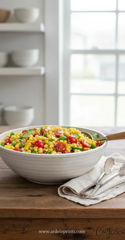 Corn Salad: Easy & Delicious Recipe - ready to serve