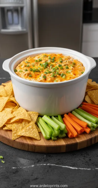 Crockpot Buffalo Chicken Dip: Easy Recipe - ready to serve