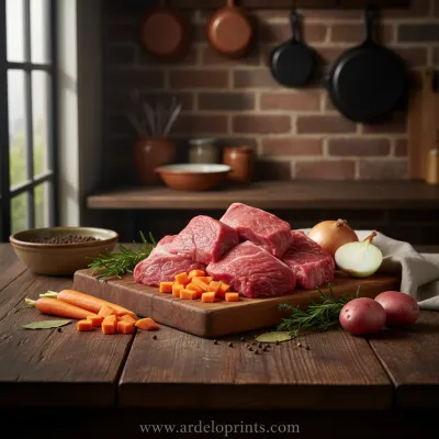 Easy & Comforting Crockpot Pulled Beef - ingredients preparation