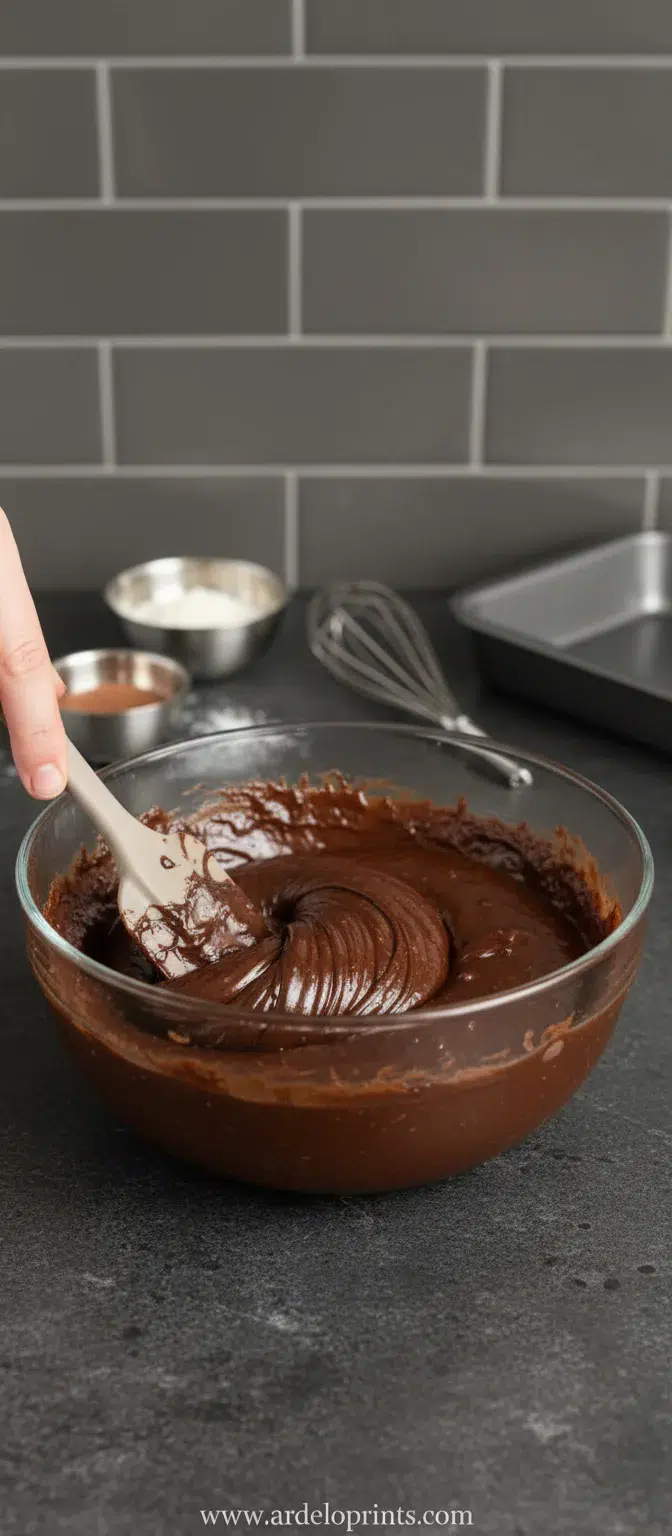 Greek Yogurt Chocolate Brownies Recipe - cooking process