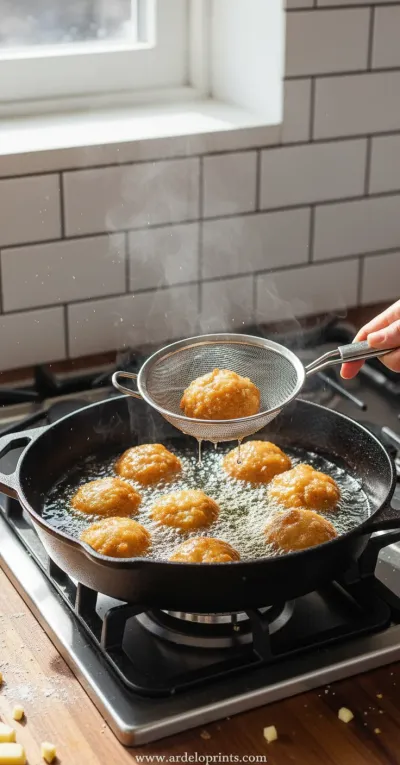 Apple Fritters: Soft, Sweet & Glazed - cooking process