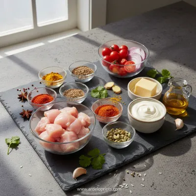 Slow Cooker Butter Chicken: Creamy & Flavorful - ingredients preparation