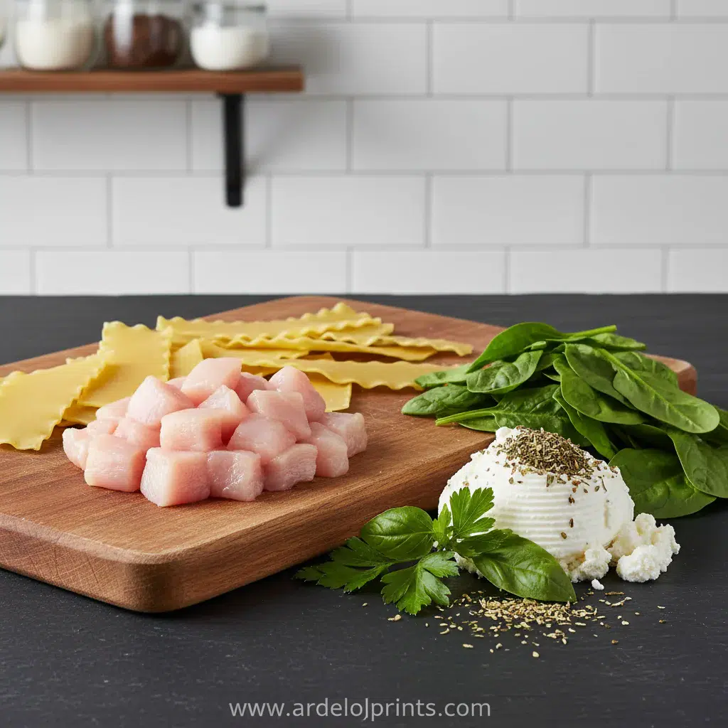 White Lasagna Soup: Creamy Comfort Recipe - ingredients preparation