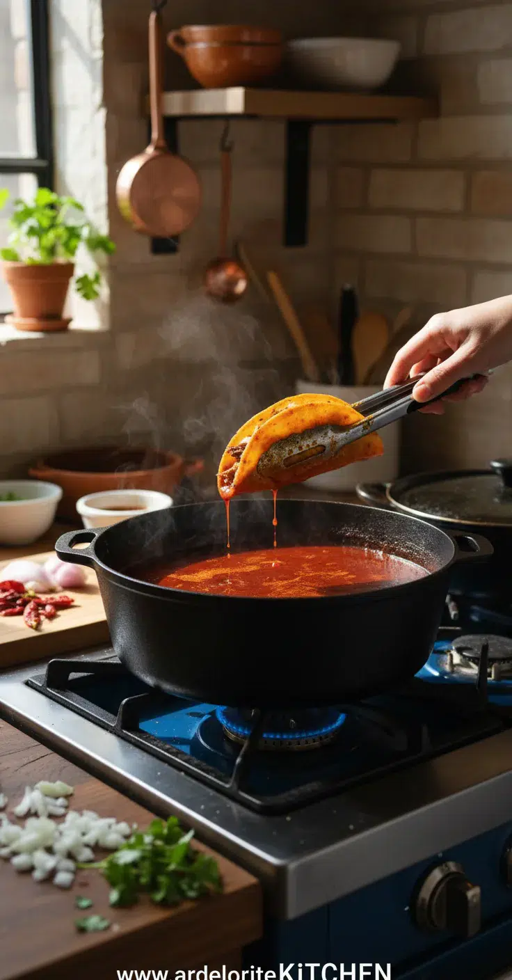 Birria Tacos: Easy & Flavorful Recipe - cooking process