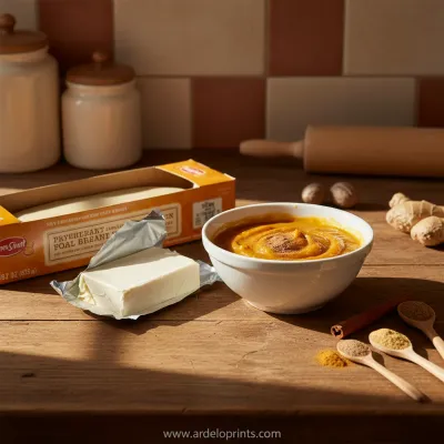 Crescent Pumpkins: Cream Cheese & Pumpkin Pie Filling - ingredients preparation