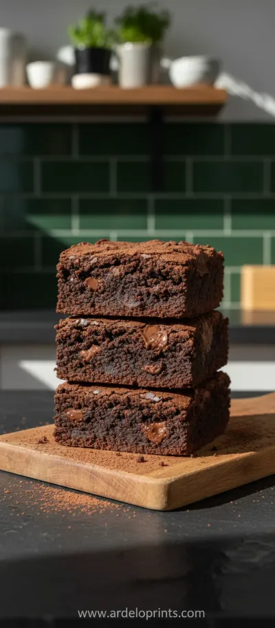 Greek Yogurt Chocolate Brownies Recipe - ready to serve