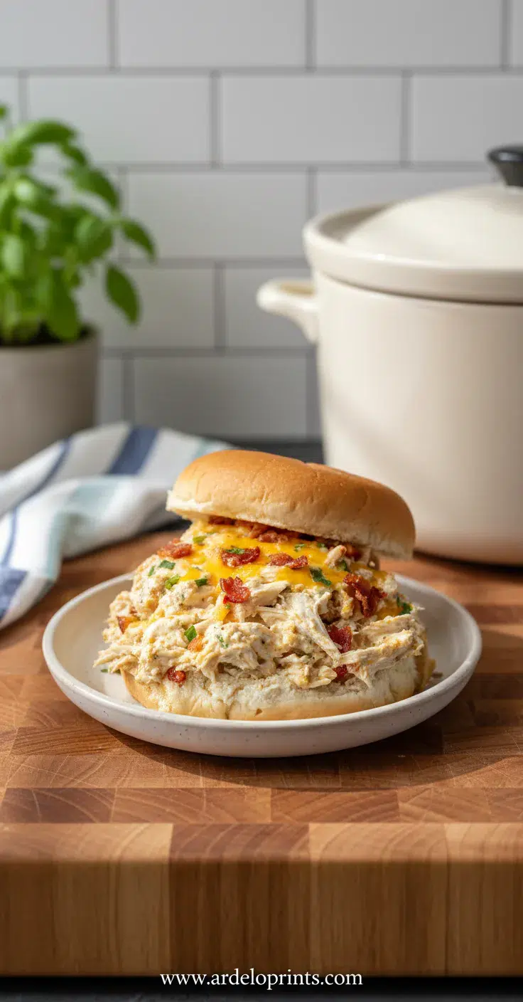 Crockpot Crack Chicken: So Easy & Creamy - final presentation