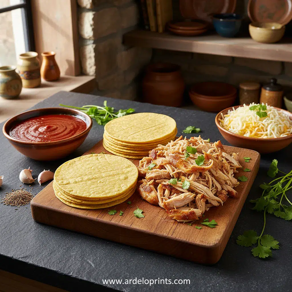 Chicken Enchiladas: The BEST Recipe - ingredients preparation