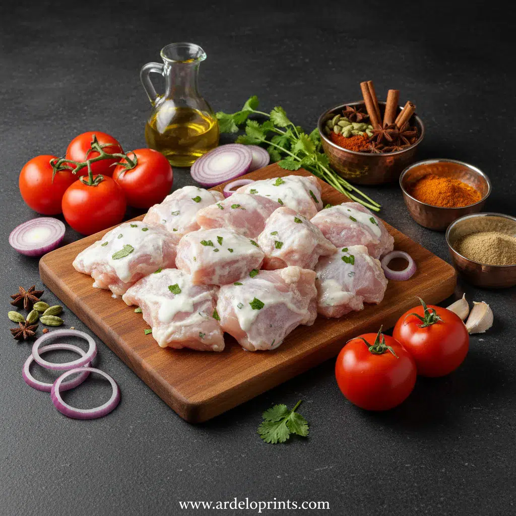 Crockpot Butter Chicken Recipe - ingredients preparation