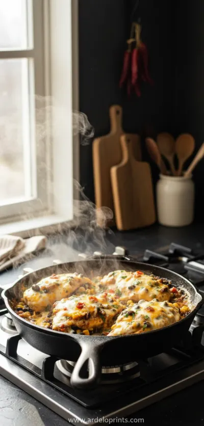 Santa Fe Chicken Skillet Recipe - cooking process
