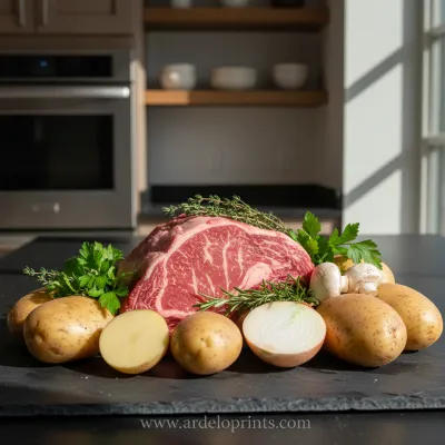 Slow Cooker Beef Manhattan: Comfort Food - ingredients preparation