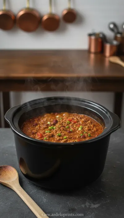 Crockpot Chili Recipe: Ultimate Comfort Food - cooking process