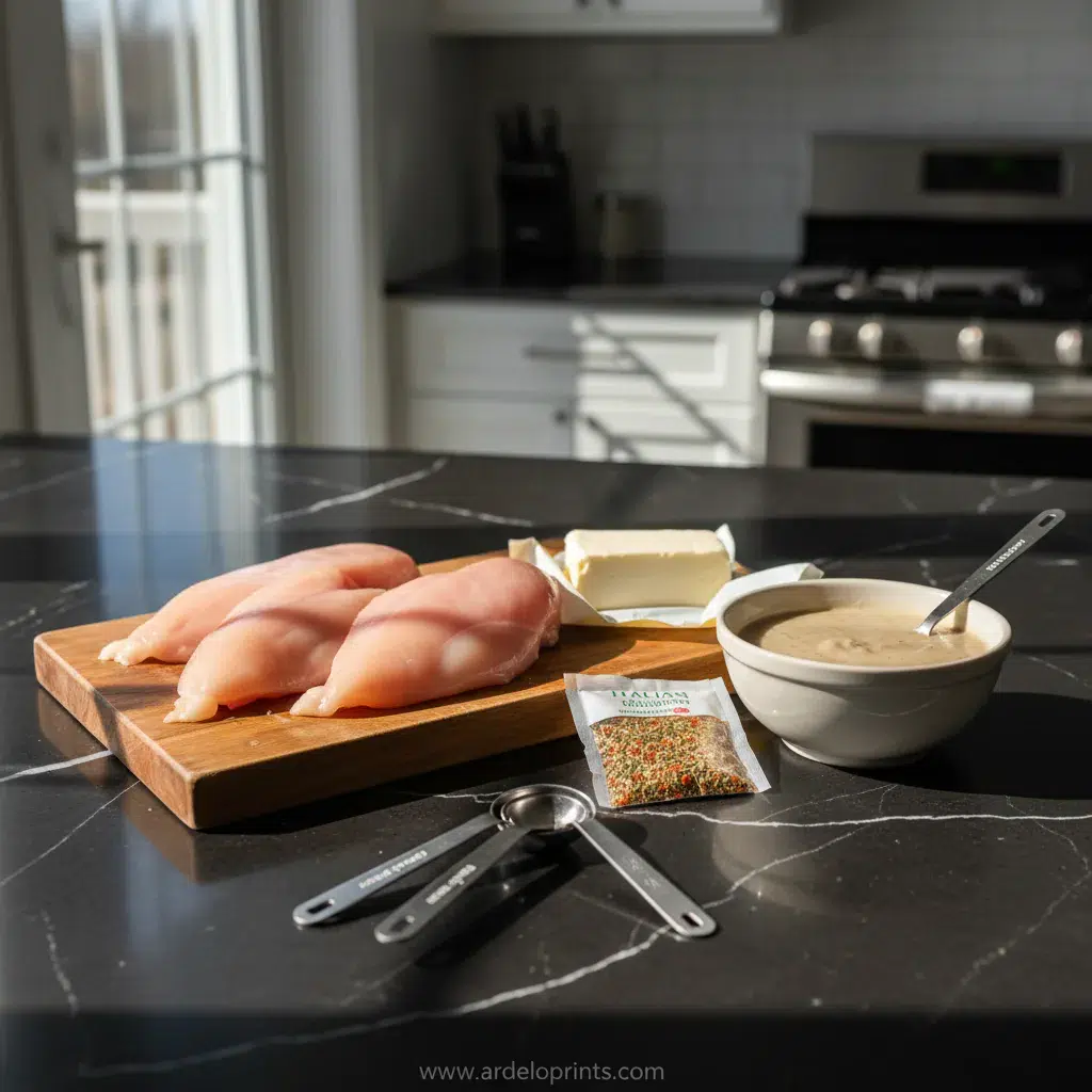 Crock Pot Angel Chicken: Easy Recipe - ingredients preparation