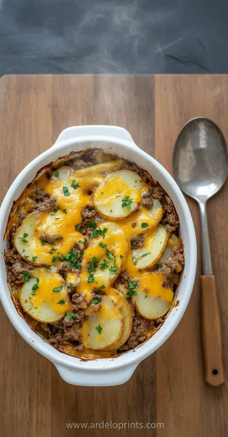Cowboy Potato Casserole: Slow Cooker Recipe - final presentation