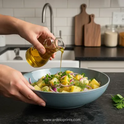 Turkish Potato Salad: Vibrant Recipe - cooking process