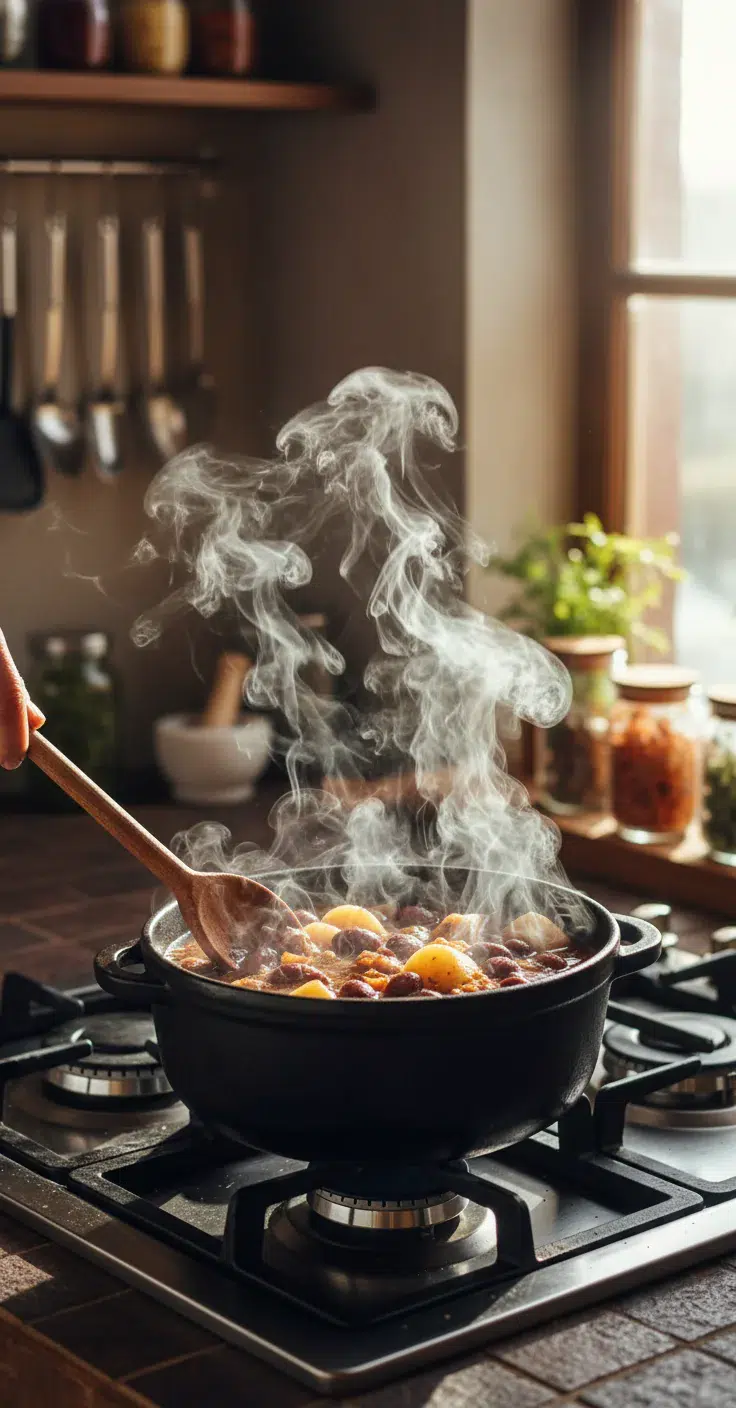 Witches Brew Stew: Spooky Halloween Recipe - cooking process