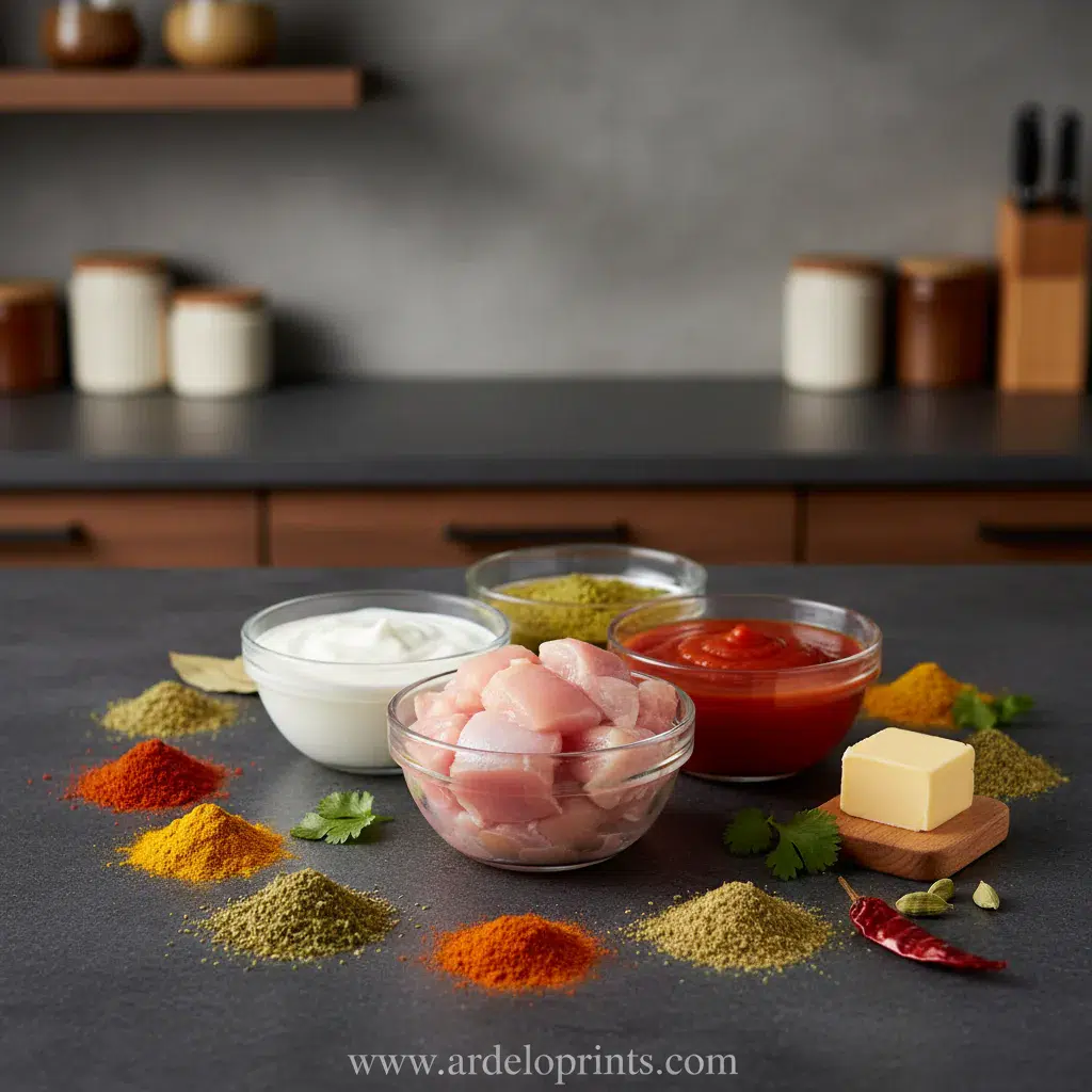 Crockpot Butter Chicken: Cozy Fall Dinner - ingredients preparation